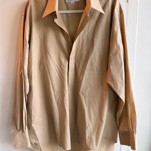 Balmain Beige Button-Up Shirt